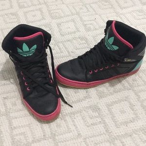 Adidas colorful high tops